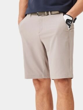 New! Nike Men's Flat Front Shorts - Taupe 36"